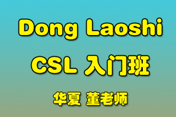 Dong Laoshi-CSL-入门班