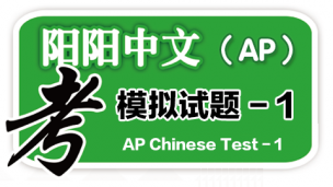 AP中文考试模拟试卷（第一套）